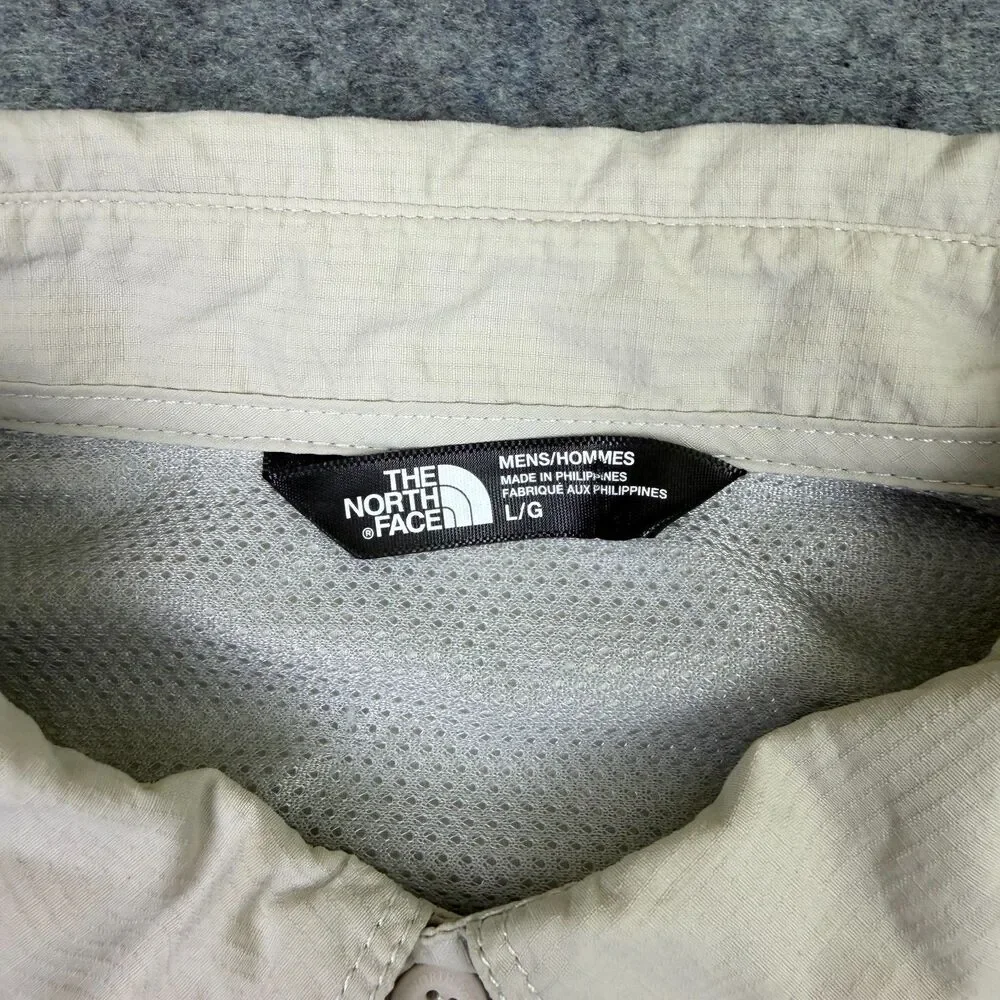 Men's The North Face Hiking Technical Trail and Utility Shirt Size Large Cream